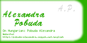 alexandra pobuda business card